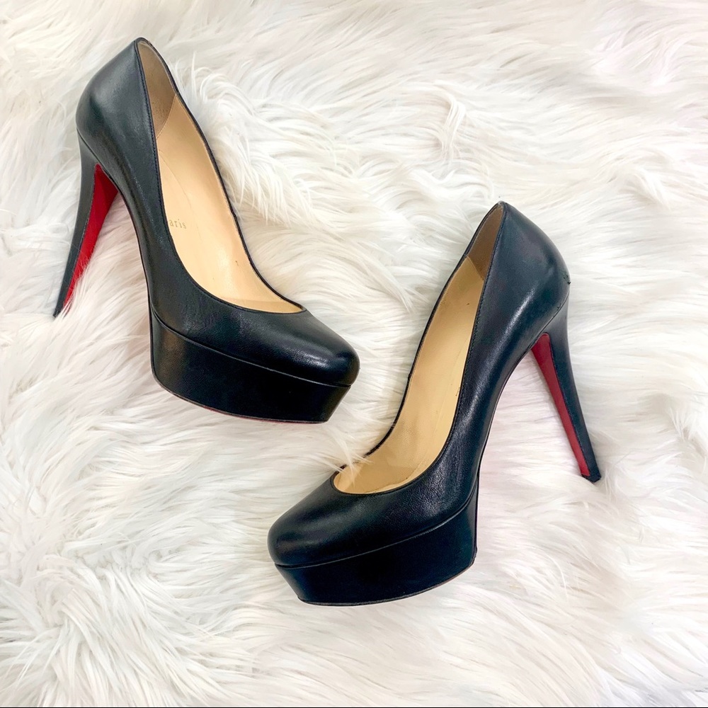 Christian Louboutin Black Bianca Pumps 37.5